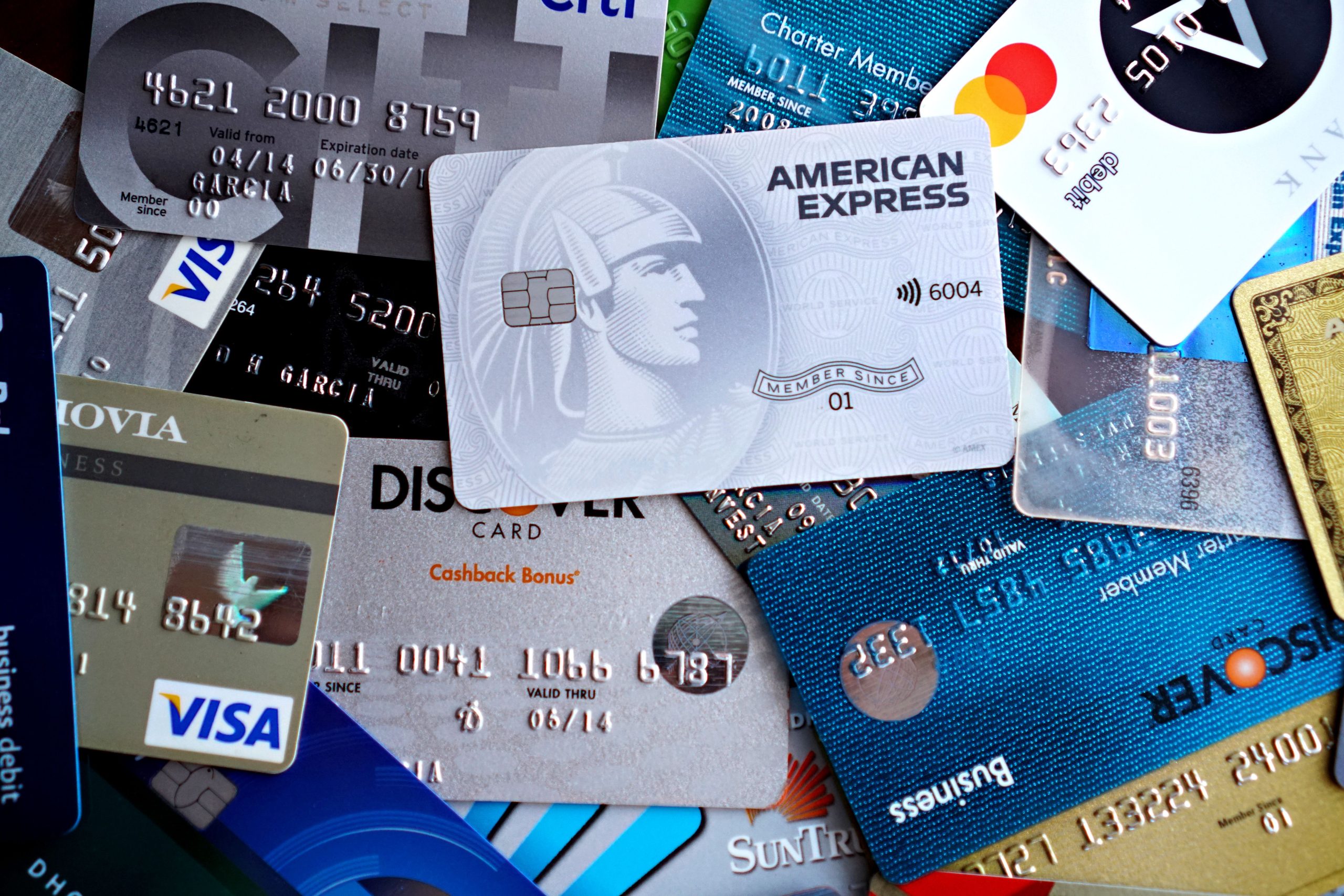 Cartes bancaires Visa MasterCard American Express